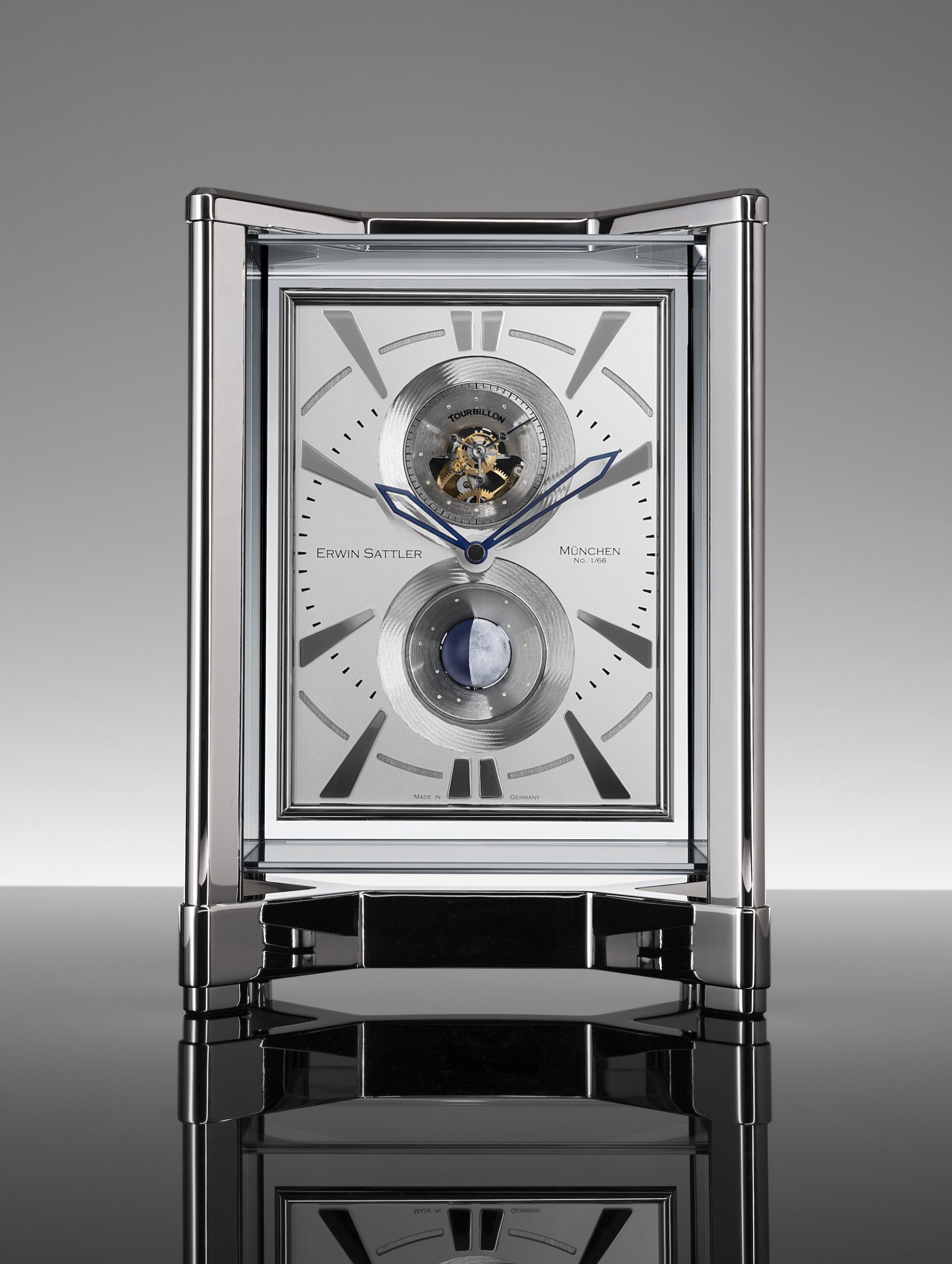 Erwin Sattler Tischuhr Opus Moon Tourbillon