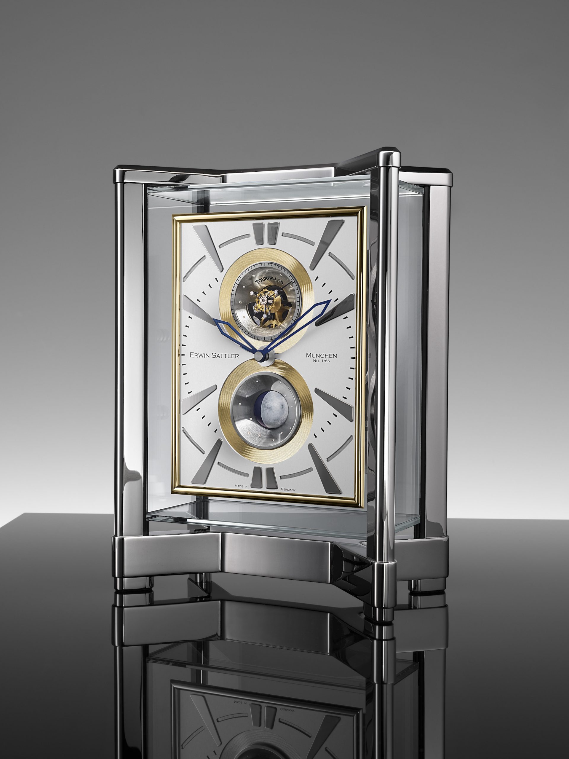 Erwin Sattler Tischuhr Opus Moon Tourbillon Erwin Sattler Tischuhr Opus Moon Tourbillon